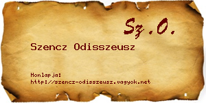 Szencz Odisszeusz névjegykártya